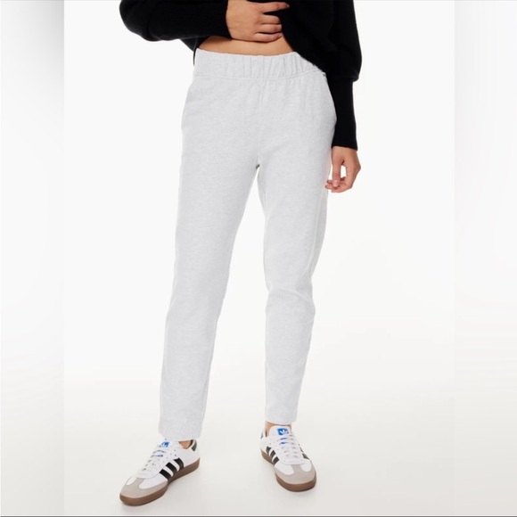 GROUP BY BABATON Rocket XXS/XS grey French terry cropped ankle pants EUC Aritzia - Picture 2 of 12